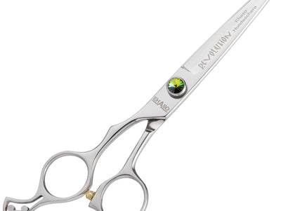 Ehaso Revolution Lefty Straight Scissors – 7" Premium Japanese Steel, Professional Quality