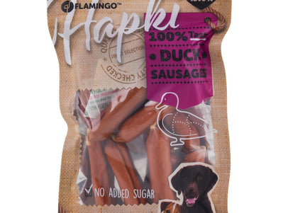 Flamingo Hapki Duck Sausages 85g – Natural Meaty Treats, Protein-Rich and Grain-Free