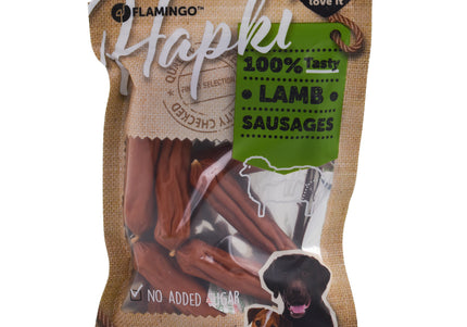 Flamingo Hapki Lamb Sausages 85g – Soft Meaty Treats, High-Protein, Natural Ingredients