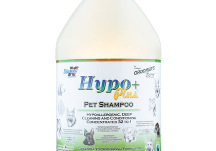 Double K Hypo Plus Shampoo – Fragrance-Free Hypoallergenic Concentrate, 1:32 Dilution, 3.8L Bottle