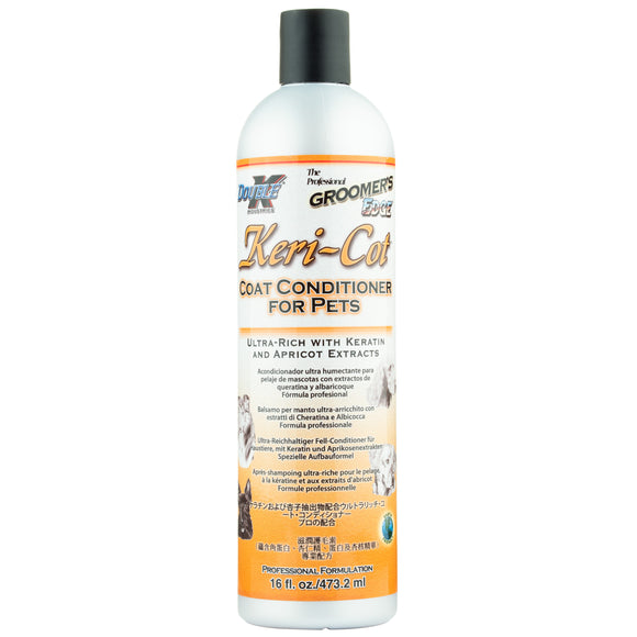 Double K Keri-Cot Keratin Conditioner – Moisturizing Concentrate, 1:4 Dilution, 473ml Bottle