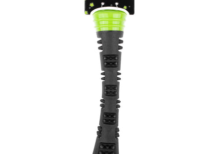 Dog Comets Meteor Green Rubber Fetch Stick – Large Size with Protrusions and Dual Squeakers