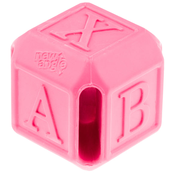 Dog Comets Protostar Rubber Treat Toy 5cm – Bouncing Cube, Durable Orange Design