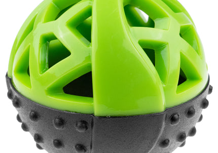 Dog Comets Moonstone Bouncy Treat Ball 9cm – Squeaker Toy, Durable Orange Design