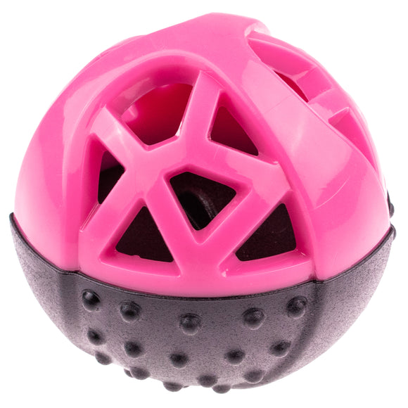 Dog Comets Moonstone Bouncy Treat Ball 9cm – Squeaker Toy, Durable Orange Design