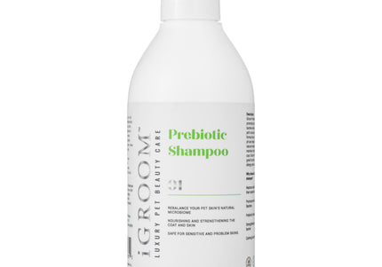iGroom Prebiotic Shampoo – Gentle Formula with Prebiotics, Soothes Sensitive and Problematic Skin, 400ml