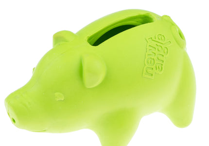 Dog Comets Propus 8cm Rubber Mini Fetch Toy – Orange Pig Design with Treat Hole