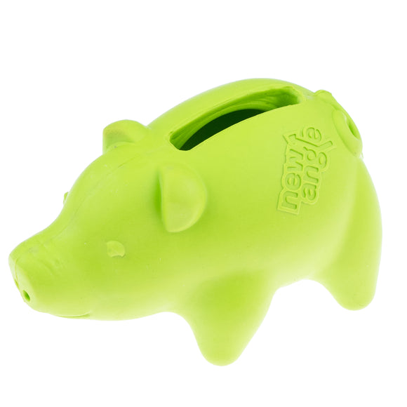 Dog Comets Propus 8cm Rubber Mini Fetch Toy – Orange Pig Design with Treat Hole