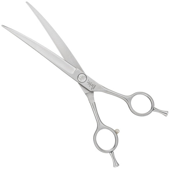Yento Fanatic Series Curved Grooming Scissors 7.5in – Stainless Steel, Professional Precision
