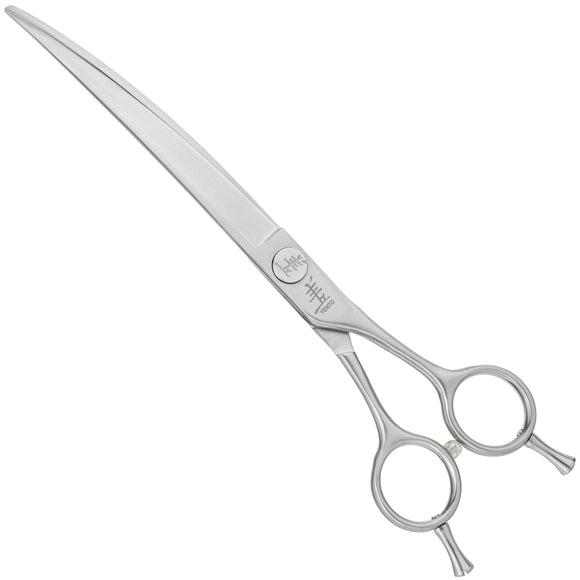 Yento Fanatic Series Curved Grooming Scissors 7.5in – Stainless Steel, Professional Precision
