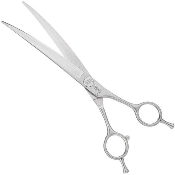 Yento Fanatic Series Curved Grooming Scissors 7.5in – Stainless Steel, Professional Precision