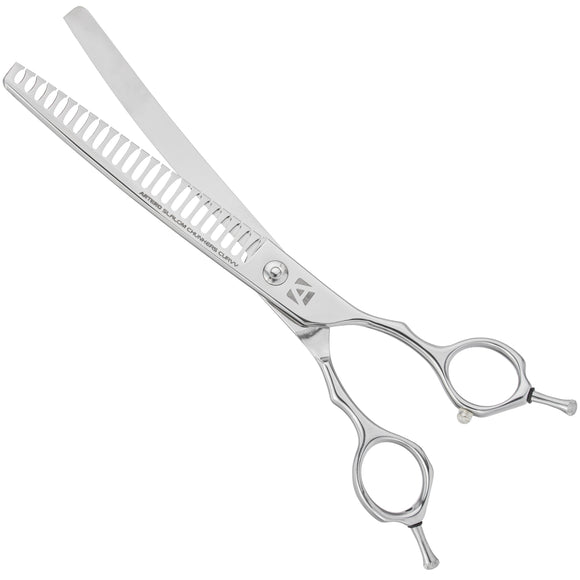 Artero Slalom Curved Chunkers 7.5in – Japanese VG1 Steel, 24-Tooth Solid Thinning Shears