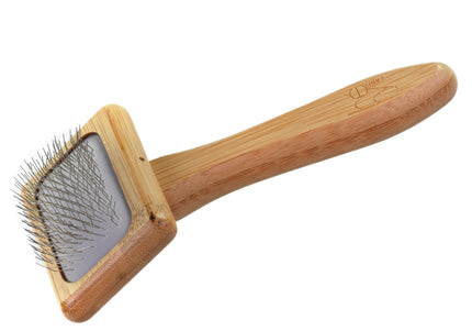 Hery Bamboo Slicker Brush – Medium Size, Gentle Detangling with Ergonomic Handle