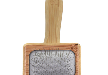 Hery Bamboo Slicker Brush – Medium Size, Gentle Detangling with Ergonomic Handle