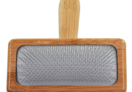 Hery Bamboo Slicker Brush – Medium Size, Gentle Detangling with Ergonomic Handle