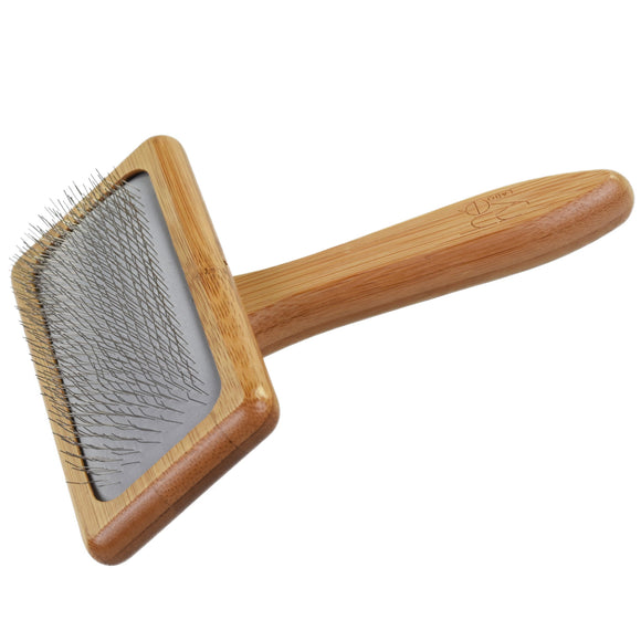 Hery Bamboo Slicker Brush – Medium Size, Gentle Detangling with Ergonomic Handle
