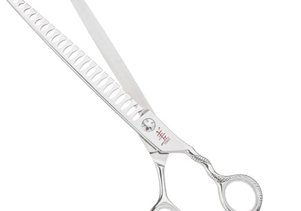Yento Cobra Chunker 8" – Premium Cobalt Thinning Shears, 23 Teeth, Decorative Handle