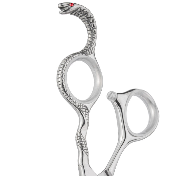 Yento Cobra Chunker 8" – Premium Cobalt Thinning Shears, 23 Teeth, Decorative Handle