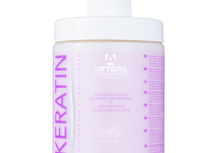 Artero Keratin Vital Conditioner – Keratin-Enriched Formula, 650ml, Enhances Long Coat Shine