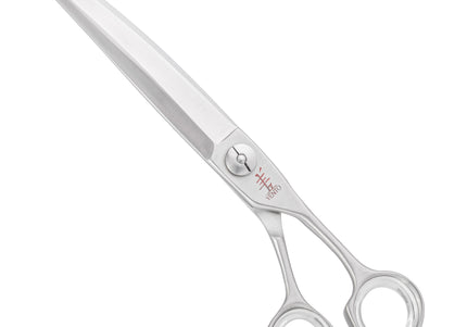Yento Ergo Line Wide Blade Curved Scissors 8" – Japanese Hitachi Steel, Professional Precision