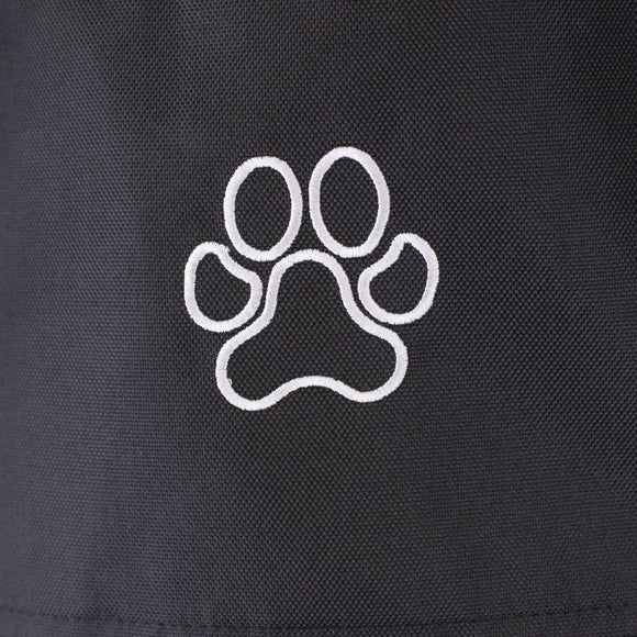 Yuup! Pink Grooming Apron – Protective Rubberized Material, Adjustable Black Design