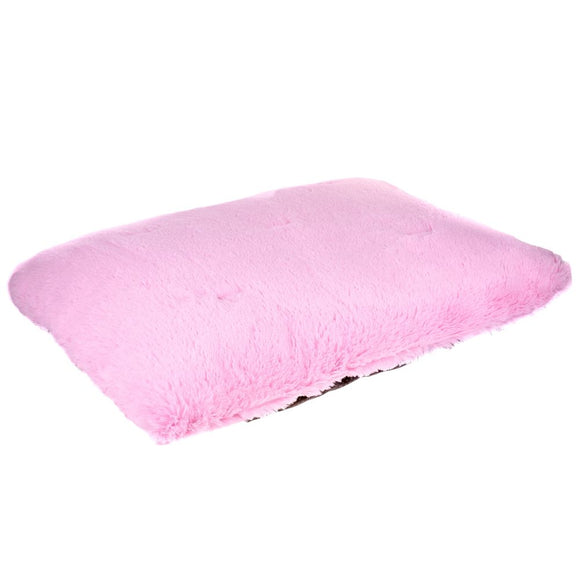 Biglo Fluffy Pink Pet Pillow – Soft Plush Mattress, Medium Size, Comfort Design