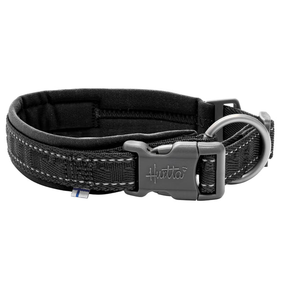Hurtta Casual Collar Eco Raven – Recycled Material Adjustable Dog Collar, 45-55cm