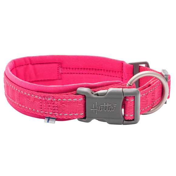 Hurtta Casual Collar Eco Ruby – Recycled Material Dog Collar, Adjustable 20-30cm, Durable Design
