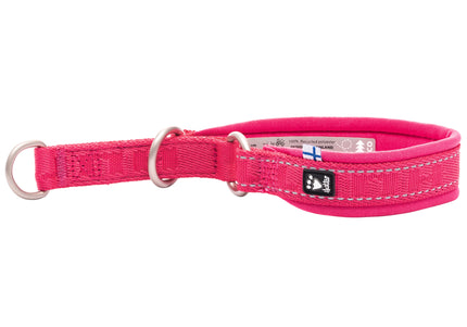 Hurtta Casual Half Choke Collar Eco Ruby – Recycled Material, Adjustable, Durable Design, 40-50cm