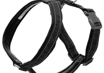 Hurtta Casual Eco Y-Harness Raven – Recycled Material, Adjustable, Lightweight, 35-45cm