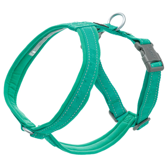 Hurtta Casual Eco Y-Harness Peacock – Recycled Material, Adjustable, Lightweight and Durable Design