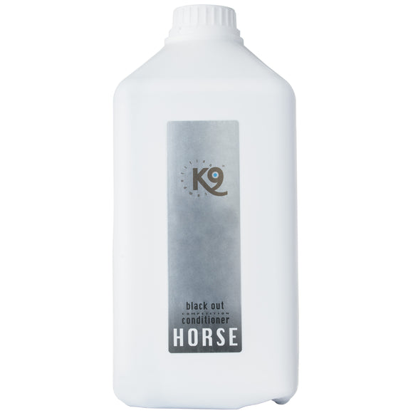 K9 Horse Black Out Conditioner – Concentrated Formula for Dark and Black Coats, 2.7L