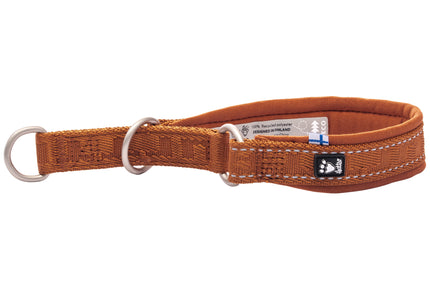Hurtta Casual Half Choke Collar Eco Cinnamon – Recycled Material, Adjustable, 40-50cm, Durable Design
