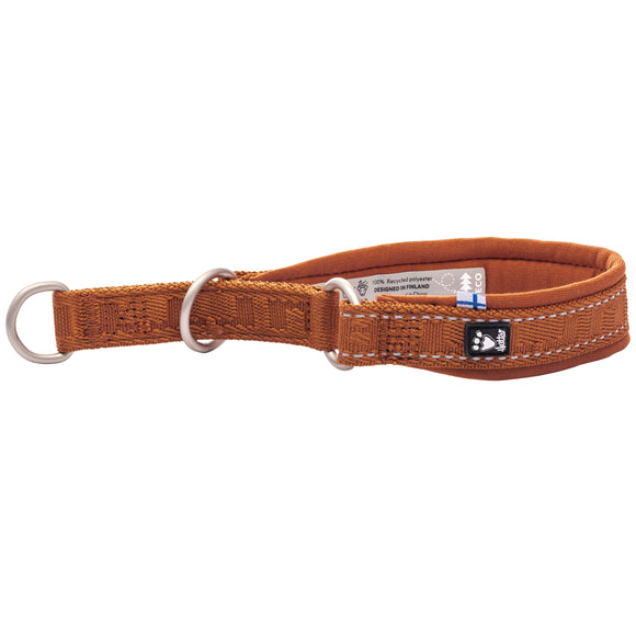 Hurtta Casual Half Choke Collar Eco Cinnamon – Recycled Material, Adjustable, 40-50cm, Durable Design