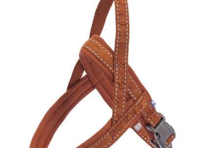 Hurtta Casual Eco Harness Cinnamon – Norwegian-Style Recycled Material, Adjustable, Size 90-100cm