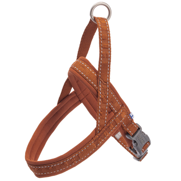 Hurtta Casual Eco Harness Cinnamon – Norwegian-Style Recycled Material, Adjustable, Size 90-100cm