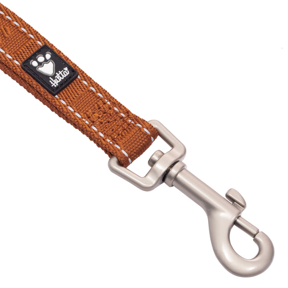Hurtta Casual Reflective Leash Eco 180cm Cinnamon – Recycled Material, Everyday Durable Brown Lead