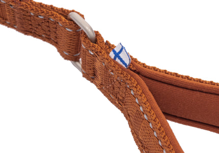 Hurtta Casual Reflective Leash Eco 180cm Cinnamon – Recycled Material, Everyday Durable Brown Lead
