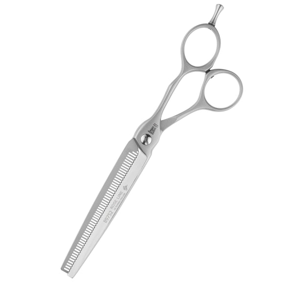 Witte Rose Line Satin 7" Thinning Scissors – Single-Sided, 52 Notches, Precision Finish