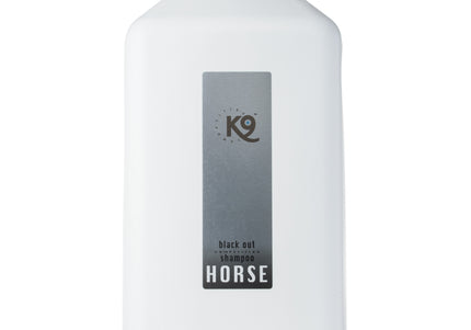 K9 Horse Black Out Shampoo – Concentrated Formula for Dark and Black Coats, 5.7L