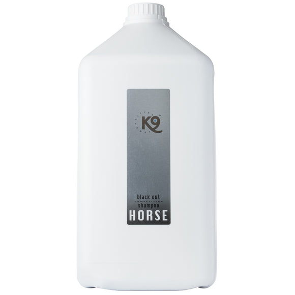 K9 Horse Black Out Shampoo – Concentrated Formula for Dark and Black Coats, 5.7L