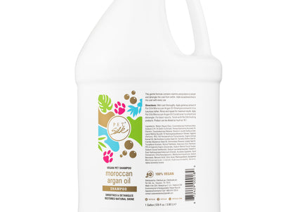 Pet Silk Vegan Moroccan Argan Oil Shampoo – Smoothing Concentrate, 1:16 Dilution, 3.8L Bottle