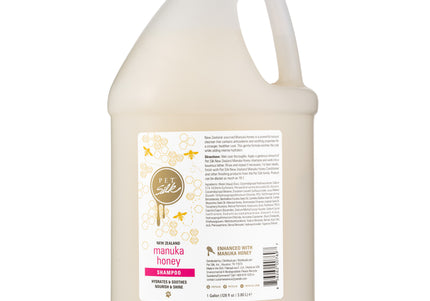 Pet Silk New Zealand Manuka Honey Shampoo – Soothing Moisturizing Concentrate, 1:16 Dilution, 3.8L