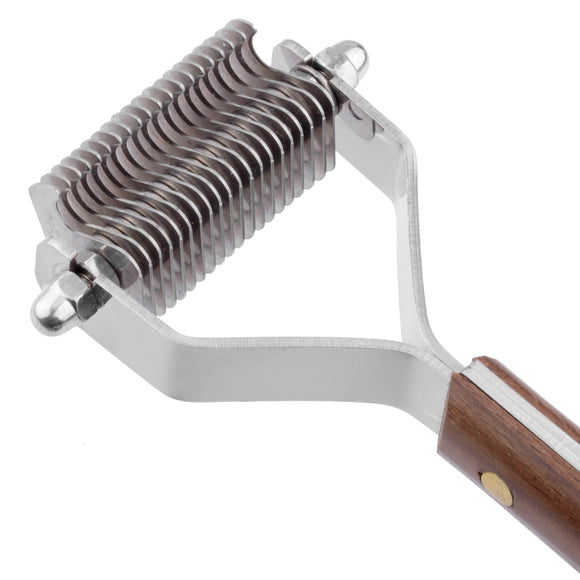 Mars Coat King Hook Trimmer – 20 Stainless Blades, 1.5mm Spacing, Precise Dematting Tool