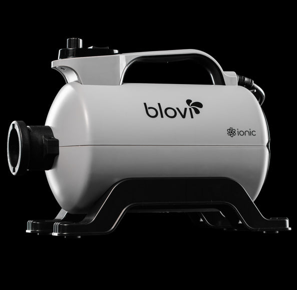 Blovi Vulcano Grey Dryer 2600W – Stand Model with Ionization, Adjustable Airflow and Dual Temperature Control