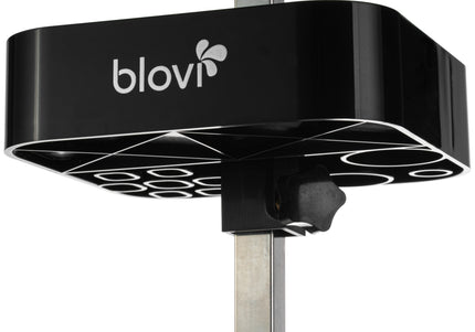 Blovi Black Tool Caddy – Grooming Organizer Toolbox with Boom Attachment, Durable Design