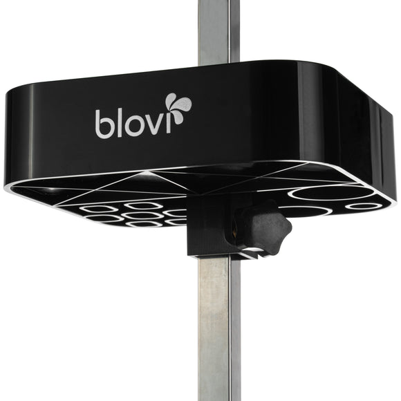 Blovi Black Tool Caddy – Grooming Organizer Toolbox with Boom Attachment, Durable Design