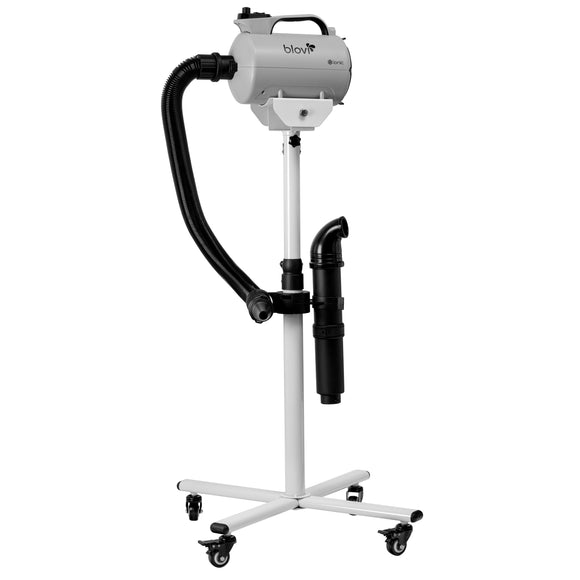 Blovi Vulcano Grey Dryer 2600W – Stand Model with Ionization, Adjustable Airflow and Dual Temperature Control