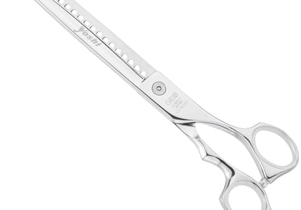 Geib Yoshi Chunker 7.5 Inch Thinning Shears – Japanese Steel, 21 Teeth, Professional Precision