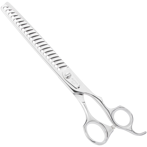 Geib Yoshi Chunker 7.5 Inch Thinning Shears – Japanese Steel, 21 Teeth, Professional Precision